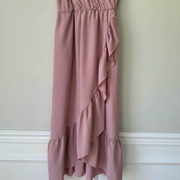 Elegant Pink‎ Wrap Style Dress Sz L NWT - Picture 5 of 8